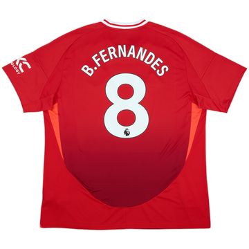 2024-25 Manchester United Home Shirt B.Fernandes #8 - 10/10 - (XXL)