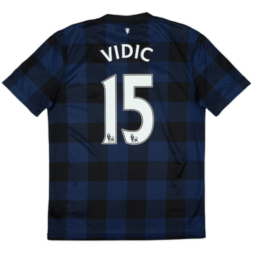 2013-14 Manchester United Away Shirt Vidic #15 - 7/10 - (M)