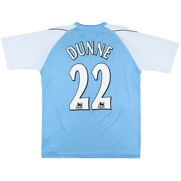 2006-07 Manchester City Home Shirt Dunne #22 - 8/10 - (L)