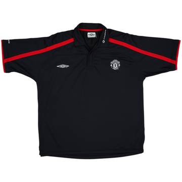 2000-01 Manchester United Umbro Polo Shirt - 8/10 - (XL)