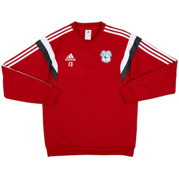 2015-16 Cardiff City Player Issue adidas Sweat Top #13 - 7/10 - (M)