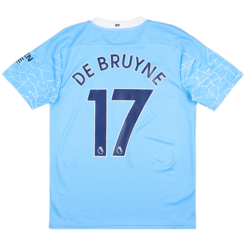 2020-21 Manchester City Home Shirt De Bruyne #17 - 10/10 - (M)