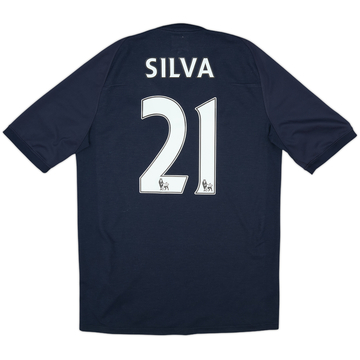 2010-12 Manchester City Away Shirt Silva #21 - 7/10 - (M)