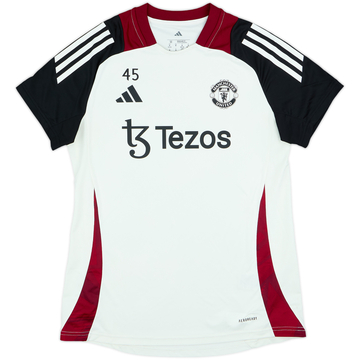 2024-25 Manchester United Women's adidas Player Issue Training Shirt #45 (Women's M)