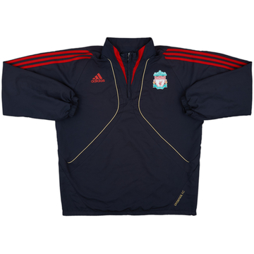 2009-10 Liverpool adidas 1/4 Zip Training Top - 6/10 - (L/XL)