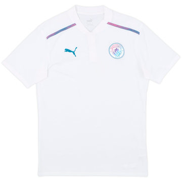 2021-22 Manchester City Puma Polo Shirt - 8/10 - (M)