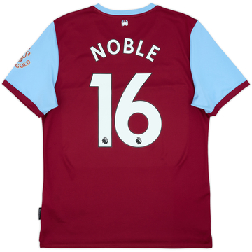 2019-20 West Ham Home Shirt Noble #16 - 8/10 - (L)