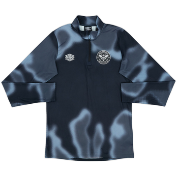 2021-22 Brentford Umbro 1/4 Zip Sweat Top - 10/10 - (S)