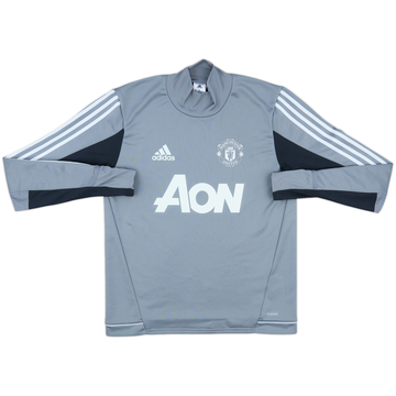 2017-18 Manchester United adidas Drill Top - 8/10 - (M)