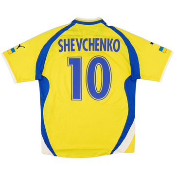 2000-02 Ukraine Home Shirt Schevchenko #10 - 6/10 - (L)