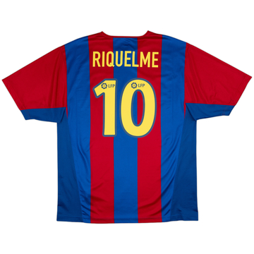 2002-03 Barcelona Basic Home Shirt Riquelme #10 - 9/10 - (XL)