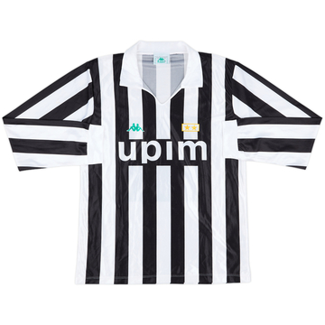 1991-92 Juventus Basic Home L/S Shirt - 9/10 - (XL)