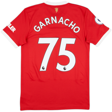 2021-22 Manchester United Home Shirt Garnacho #75 - 8/10 - (S)