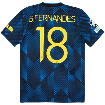 2021-22 Manchester United Third Shirt B.Fernandes #18 (S)