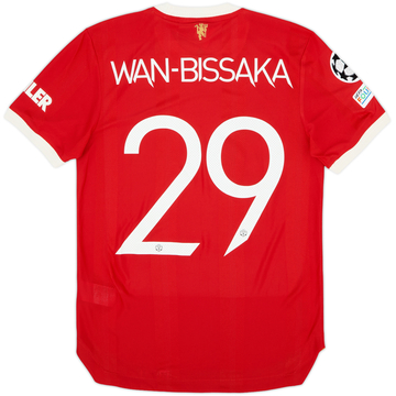 2021-22 Manchester United Authentic Home Shirt Wan-Bissaka #29 (S)