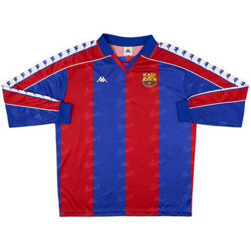 1992-95 Barcelona Home L/S Shirt #10 - 9/10 - (XL)