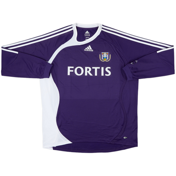 2006-08 Anderlecht Home L/S Shirt - 9/10 - (XL)