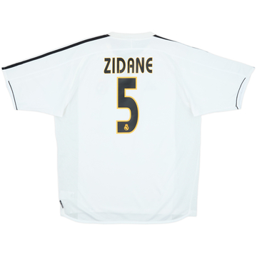 2003-04 Real Madrid Home Shirt Zidane #5 - 8/10 - (L)