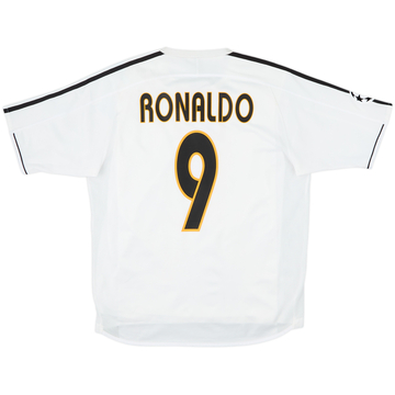 2003-04 Real Madrid Player Issue Home Shirt Ronaldo #9 - 7/10 - (M)