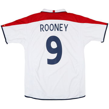 2003-05 England Home Shirt Rooney #9 - 7/10 - (L)