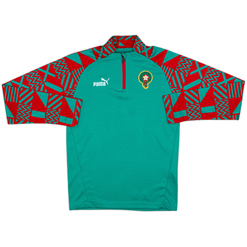 2022-23 Morocco Puma 1/4 Zip Training Top - 8/10 - (L.Boys)