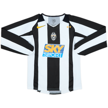 2004-05 Juventus Home L/S Shirt #6 - 5/10 - (S.Boys)