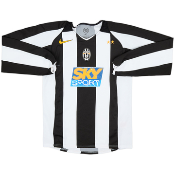2004-05 Juventus Home L/S Shirt - 4/10 - (L.Boys)
