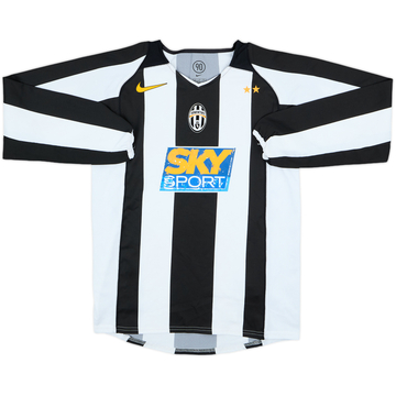 2004-05 Juventus Home L/S Shirt - 6/10 - (L.Boys)