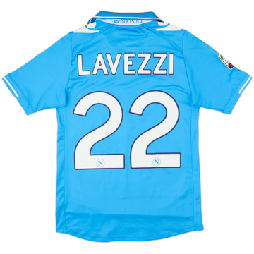 2011-12 Napoli Home Shirt Lavezzi #22 - 4/10 - (M)