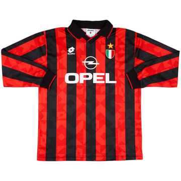 1994-95 AC Milan Match Issue Home L/S Shirt #2