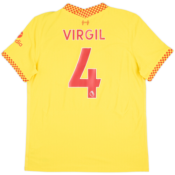 2021-22 Liverpool Authentic Third Shirt Virgil #4 (L)