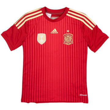 2013-15 Spain Home Shirt - 8/10 - (M.Boys)