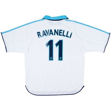 1999-00 Olympique Marseille Home Shirt Ravanelli #11 - 9/10 - (XL)