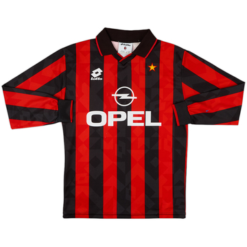 1995-96 AC Milan Home L/S Shirt - 8/10 - (S)