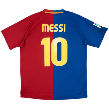 2008-09 Barcelona Home Shirt Messi #10 - 5/10 - (L)