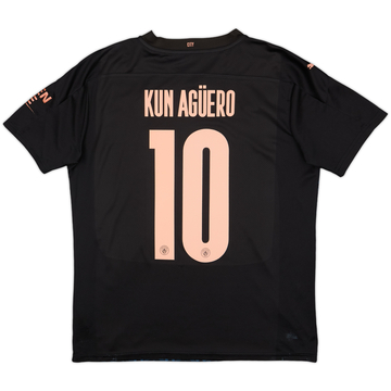 2020-21 Manchester City Away Shirt Kun Aguero #10 - 6/10 - (L)