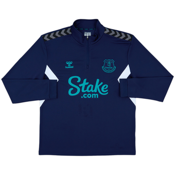 2023-24 Everton 1/4 Zip Hummel Drill Top - 10/10 - (XL)