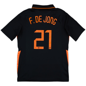 2020-22 Netherlands Away Shirt F.De Jong #21 - 8/10 - (XL.Boys)