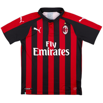 2018-19 AC Milan Home Shirt - 5/10 - (L.Boys)