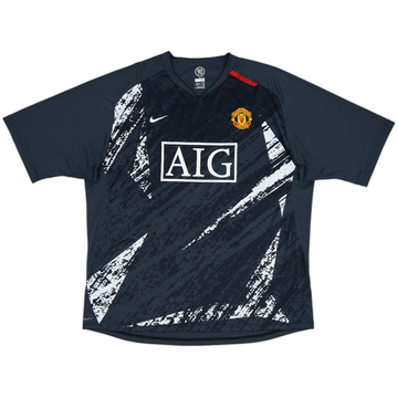2007-08 Manchester United Nike Training Shirt - 9/10 - (XXL)