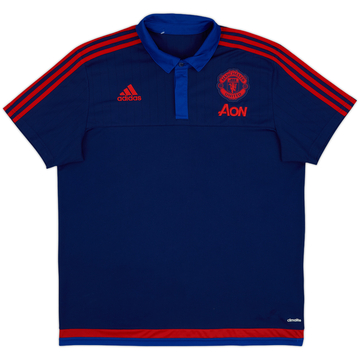 2015-16 Manchester United adidas Polo Shirt - 10/10 - (XL)