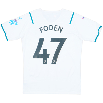 2021-22 Manchester City Authentic Away Shirt Foden #47 - 9/10 - (XL)