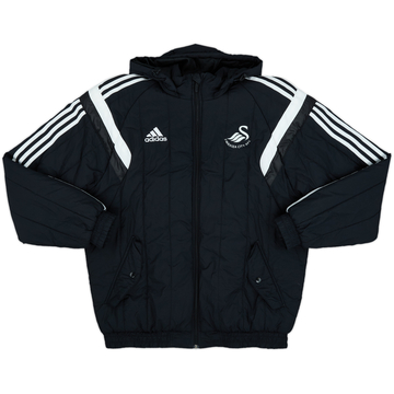 2014-15 Swansea adidas Padded Bench Coat - 9/10 - (L)