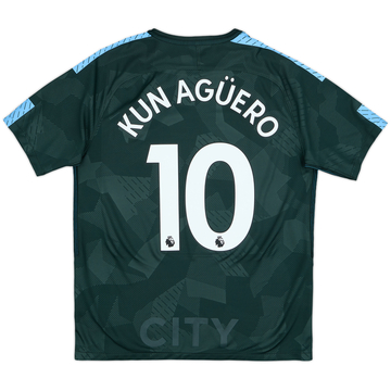 2017-18 Manchester City Away Shirt Kun Aguero #10 - 10/10 - (M)