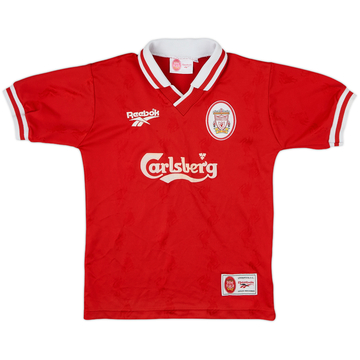 1996-98 Liverpool Home Shirt - 8/10 - (M.Boys)