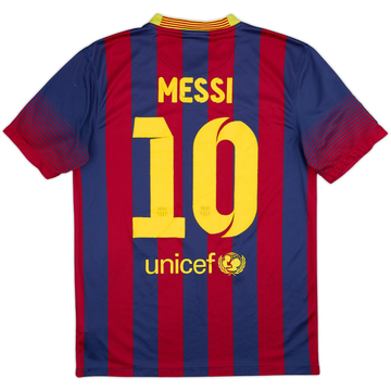 2013-14 Barcelona Home Shirt Messi #10 - 6/10 - (S)