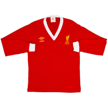 1976-79 Liverpool Home L/S Shirt - 8/10 - (S)