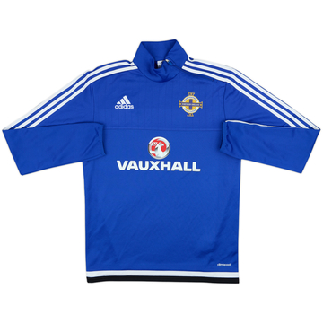 2015-16 Northern Ireland adidas 1/4 Zip Drill Top - 8/10 - (S)