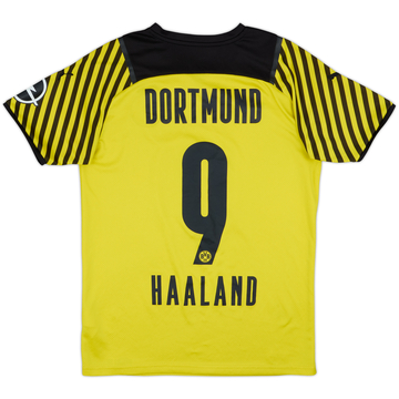 2021-22 Borussia Dortmund Home Shirt Haaland #9 - 6/10 - (S)