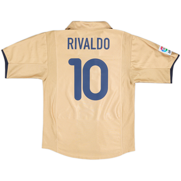 2001-03 Barcelona Away Shirt Rivaldo #10 - 8/10 - (S)